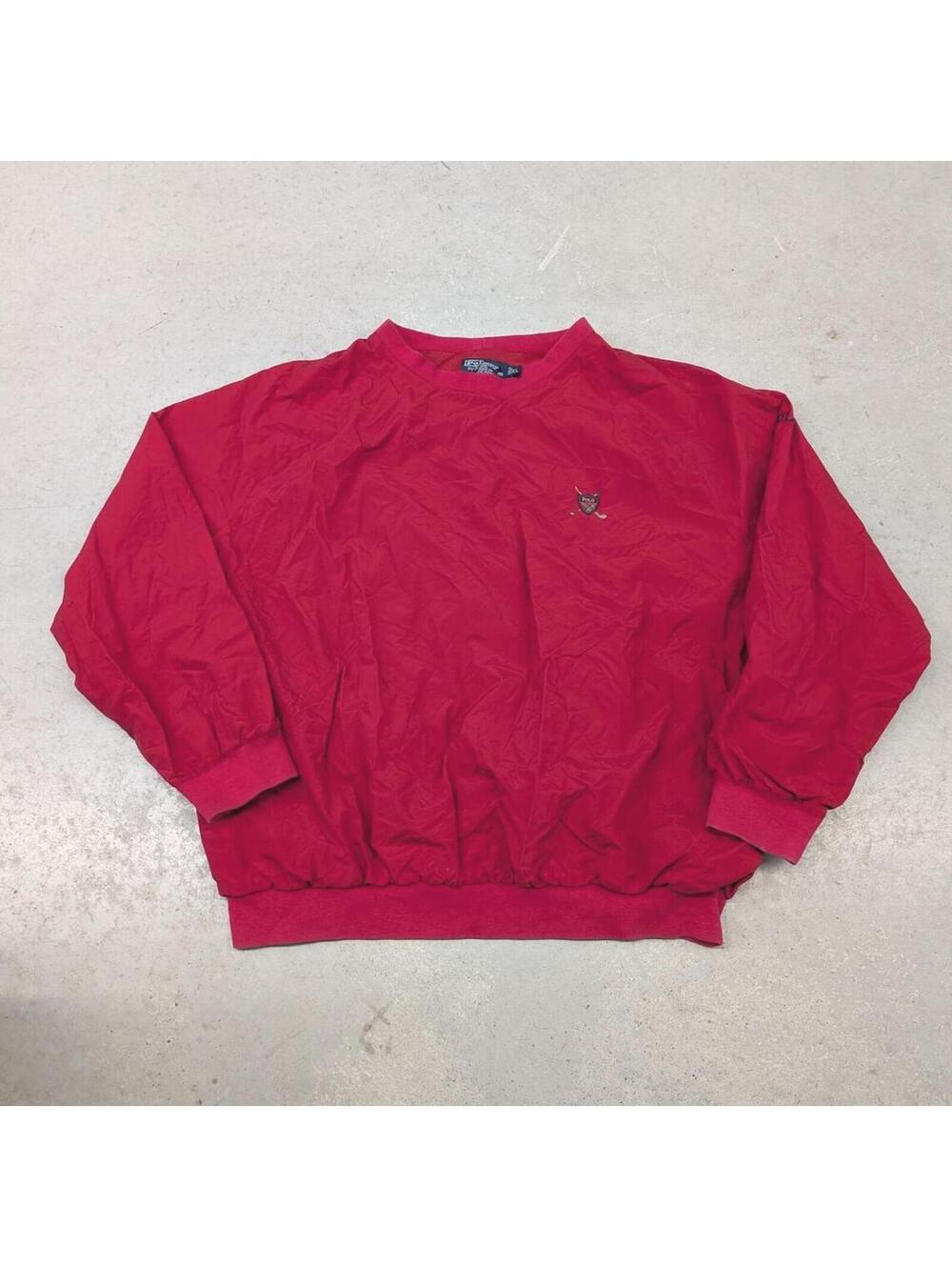 Vintage 90s Polo Ralph Lauren Golf Red Windbreaker Jacket
